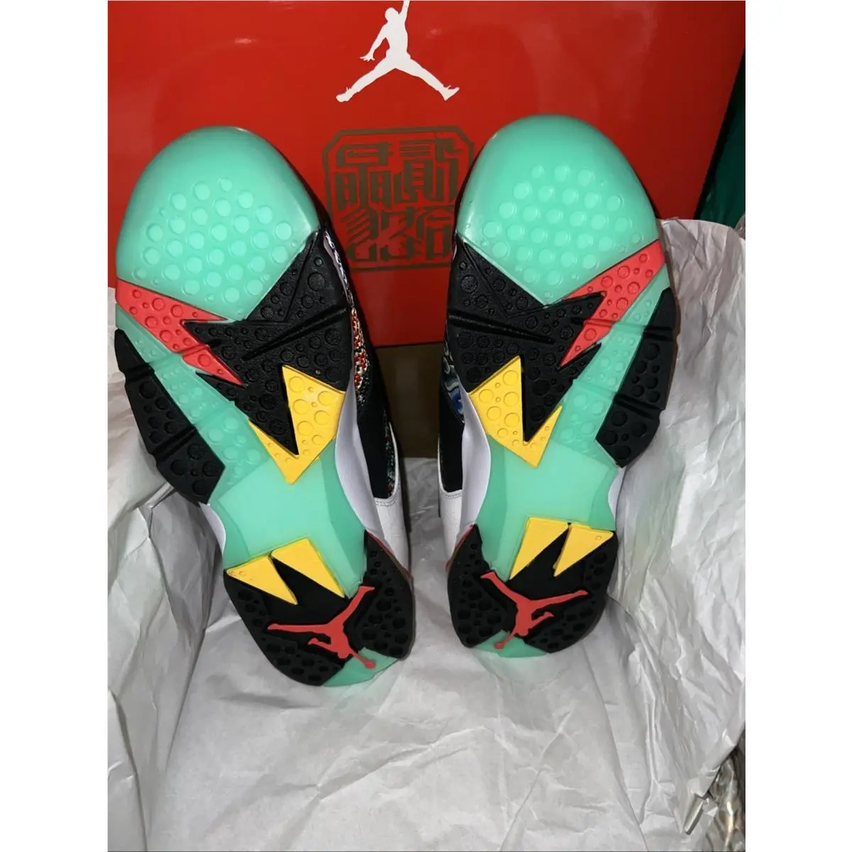 Nike shoes - Air Jordan 7 - Air - CW2805-160 - White, Manufacturer: Chile Red (UPC: 0194496274004) 6