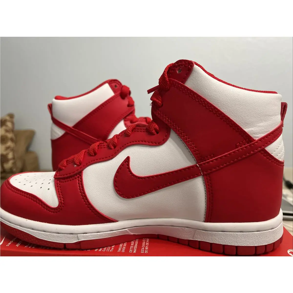 Nike shoes - Nike Dunk High (GS) - Dunk High - DB2179-106 - University Red/white 0