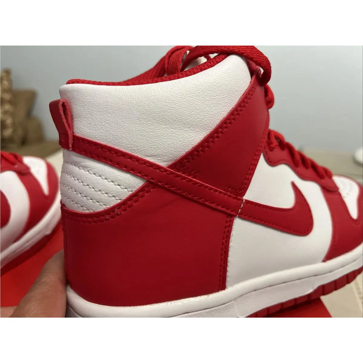 Nike shoes - Nike Dunk High (GS) - Dunk High - DB2179-106 - University Red/white 5