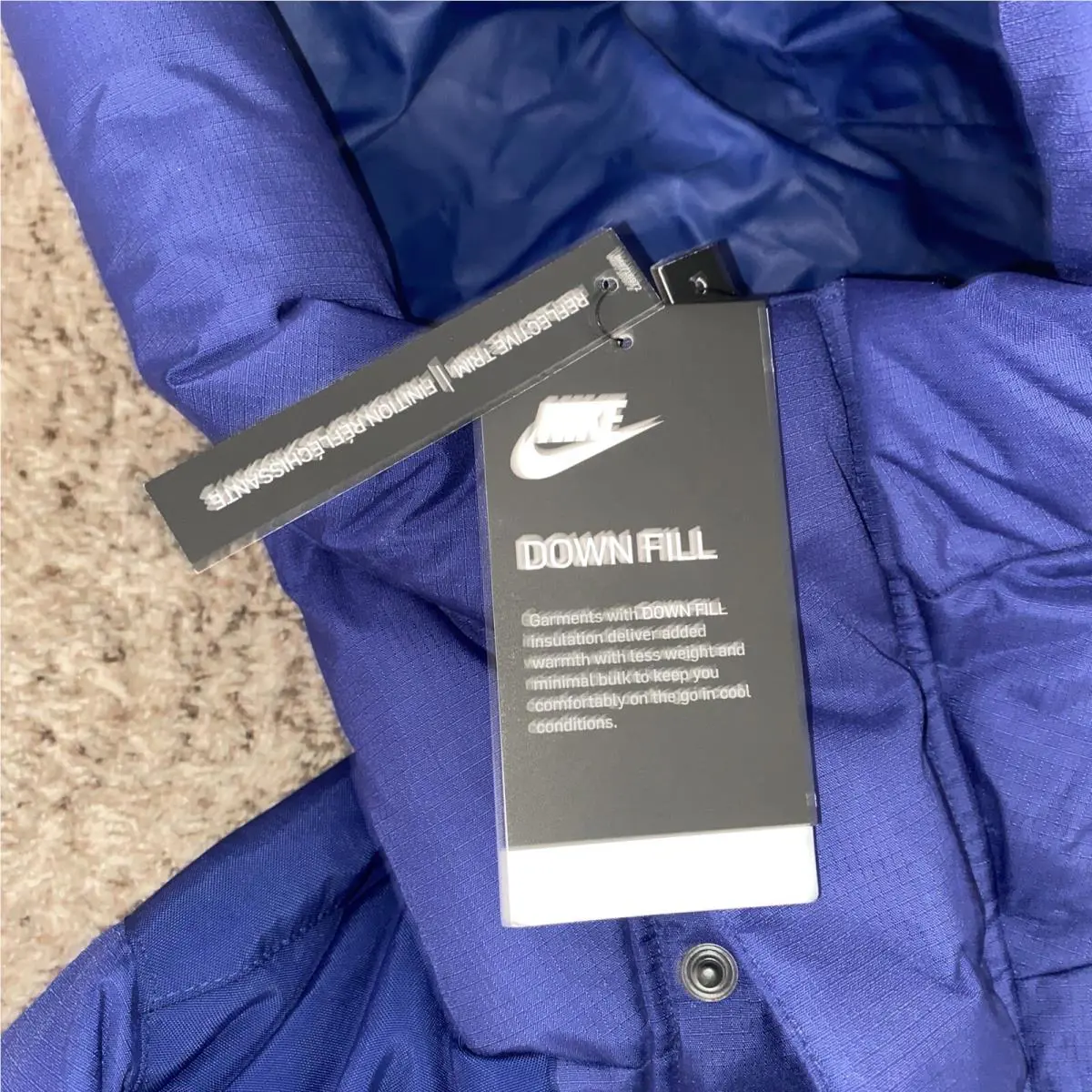 Nike clothing - Nike Sportswear Down-Fill Repel Parka - Blue (UPC: 194494622135) 4