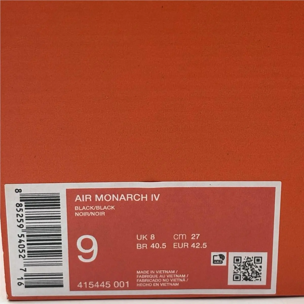 Nike shoes - Nike Air Monarch IV - Air Monarch - 415445-001 - Black 6