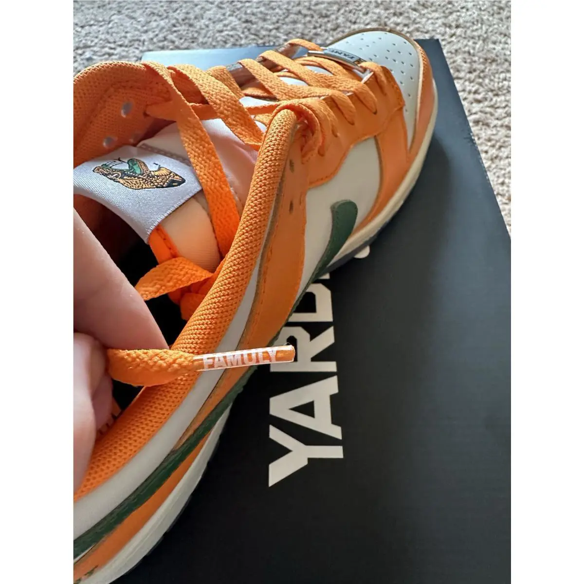 Nike shoes - Nike Dunk Low - Dunk Low - DR6188-800 - Orange (UPC: 0196155627053) 8