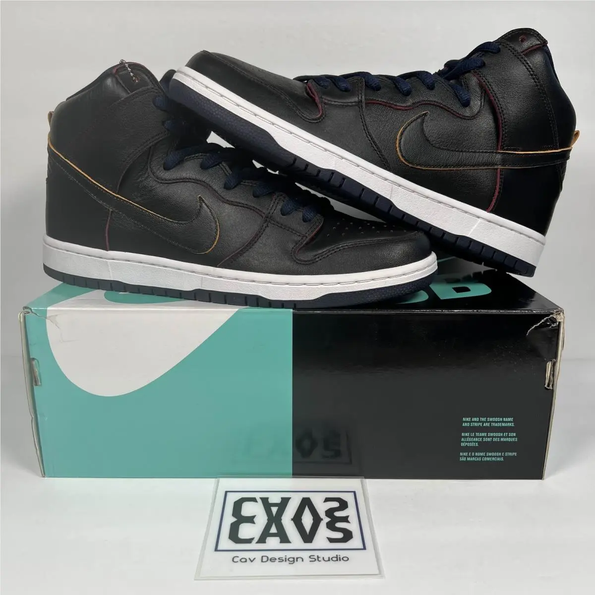 Nike shoes - NBA x Nike Dunk SB - BQ6392-001 - Black, Manufacturer: Black/Black-College Navy-Team Red (UPC: 0888408229496) 19