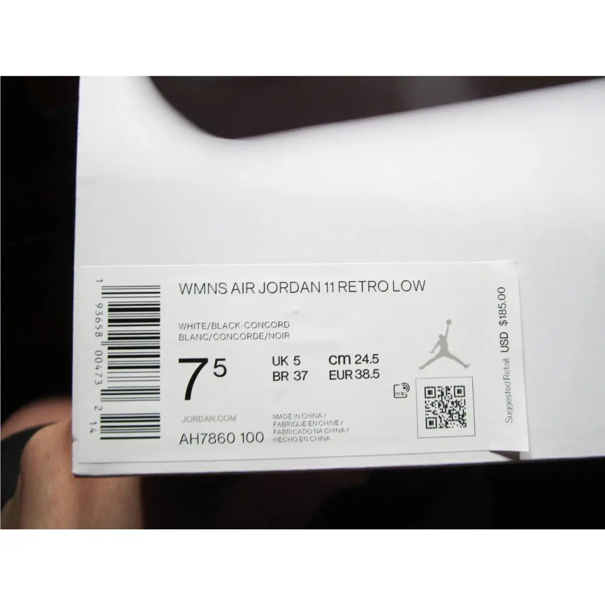 Nike shoes - Air Jordan 11 Low - Air Low - AH7860100 - White 7