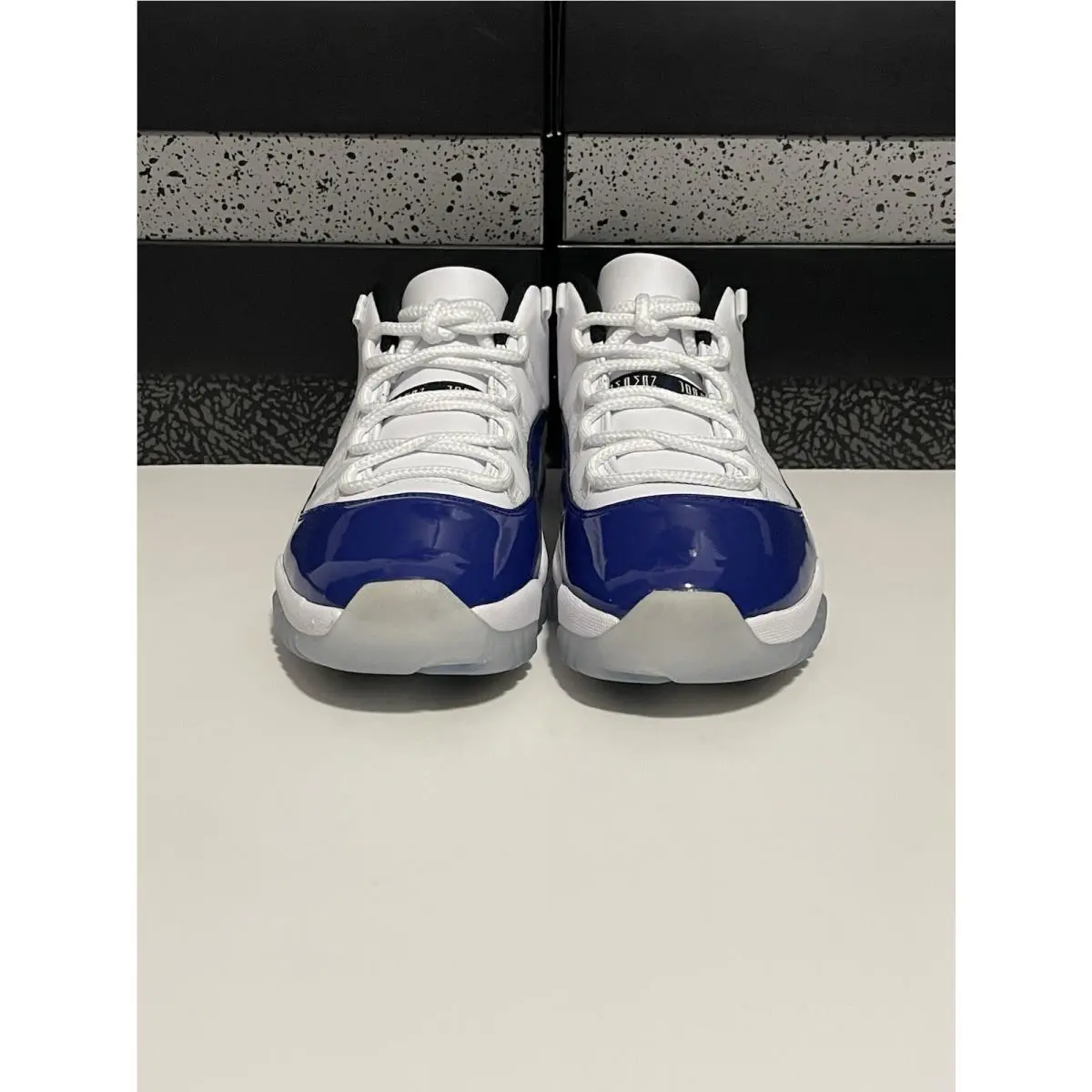 Nike shoes - Nike Air Jordan 11 Retro Low - AH7860-100 - White/Black-Concord 1