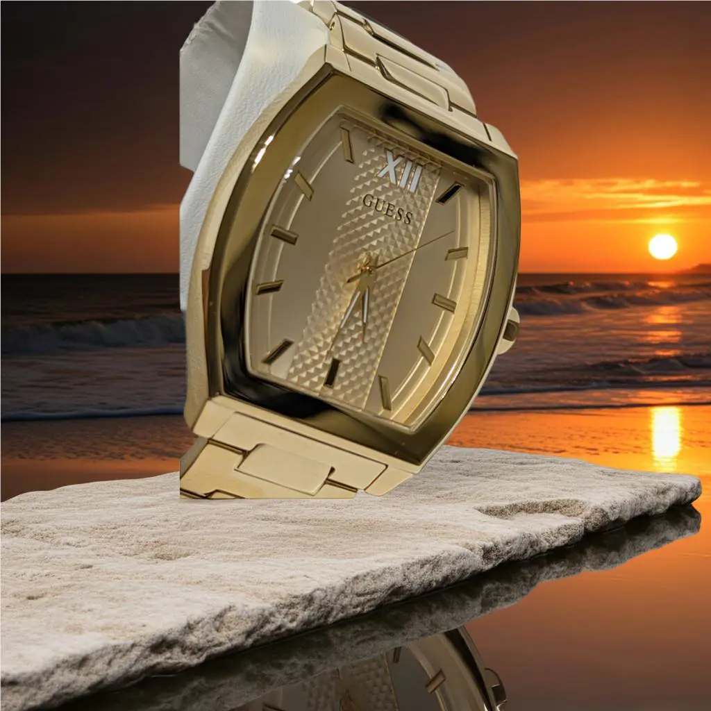 Guess Mens Watch GW0705G3 Gold Tone Analog Watch