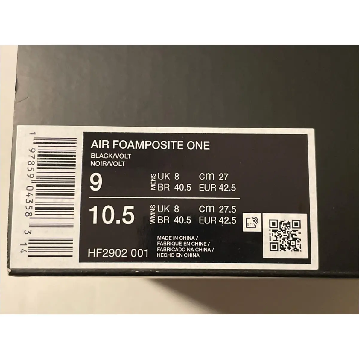 Nike shoes - Nike Air Foamposite - Air Foamposite - HF2902-001 - Black 1