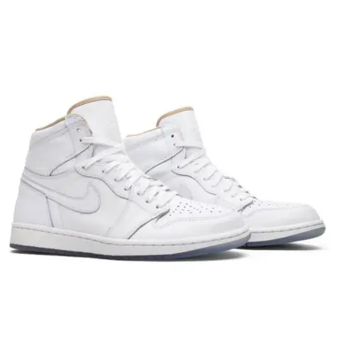 Nike Air Jordan 1 Retro High OG Los Angeles White/metallic Gold Mens Sneakers 14 - Gold