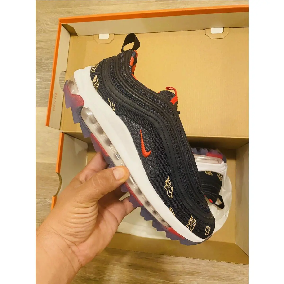Nike shoes - Nike Air Max 97 G NRG - CK1220-400 - Obsidian-University Red-White (UPC: 194493915351) 8