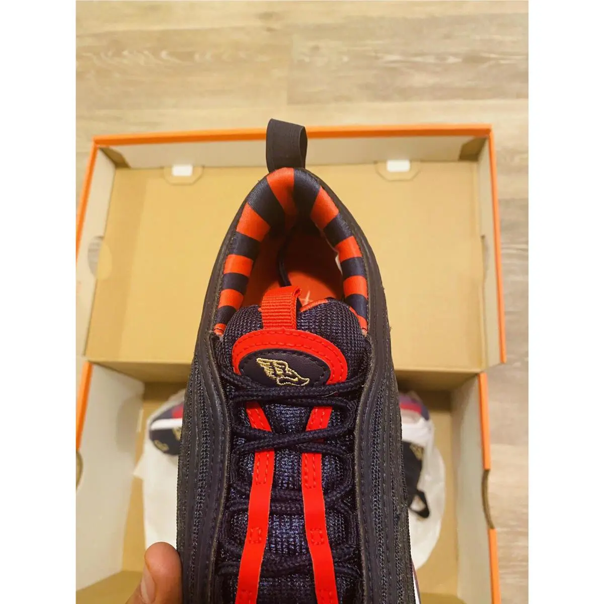 Nike shoes - Nike Air Max 97 G NRG - CK1220-400 - Obsidian-University Red-White (UPC: 194493915351) 6