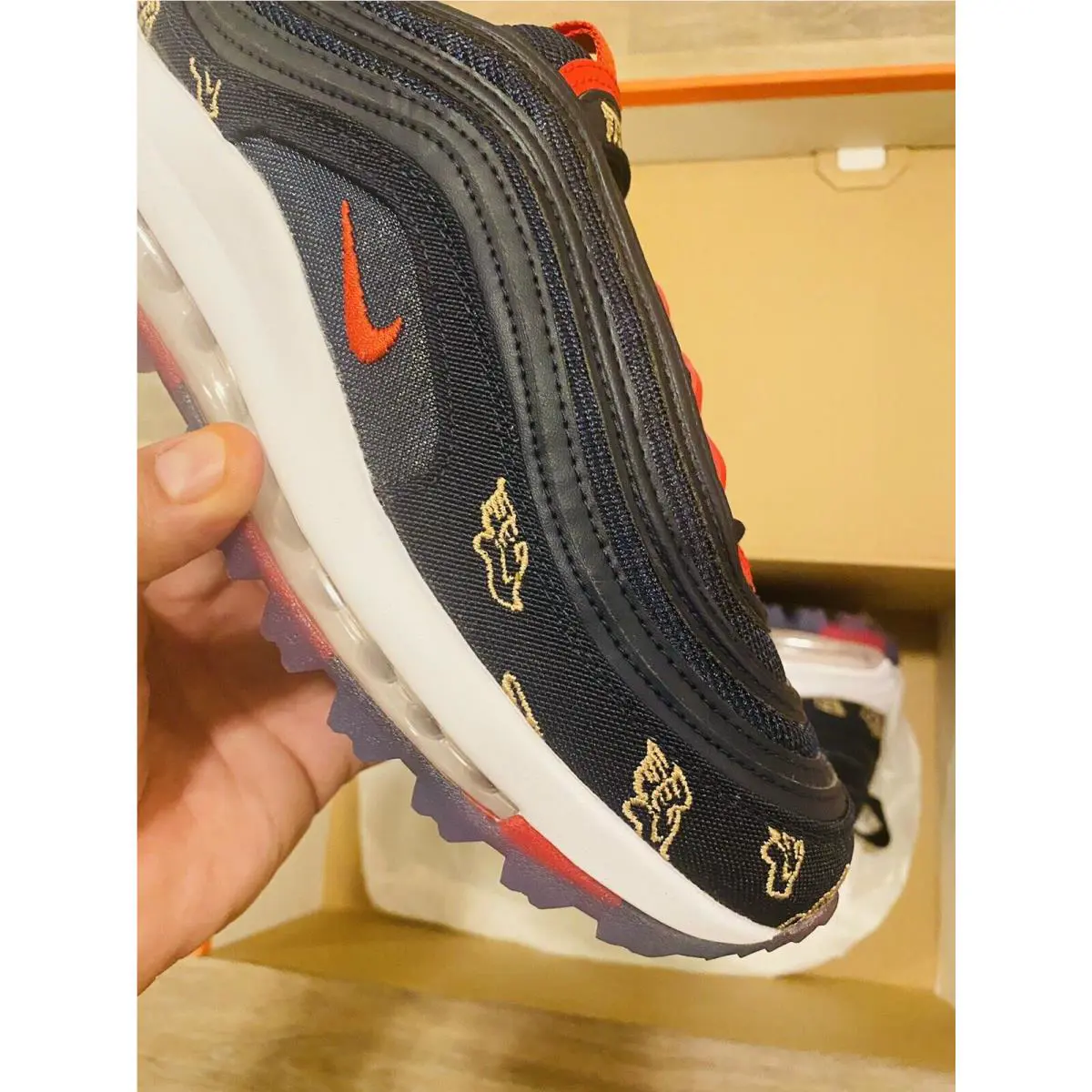 Nike shoes - Nike Air Max 97 G NRG - CK1220-400 - Obsidian-University Red-White (UPC: 194493915351) 7