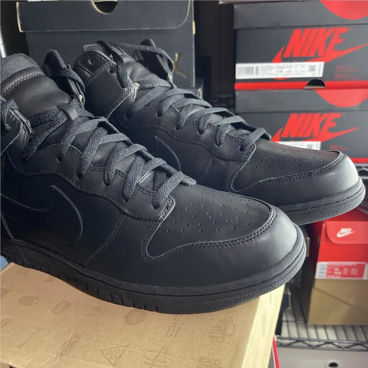 Nike shoes - Nike Dunk High - Dunk High - 434245-001 - Black (UPC: 0885178113048) 2