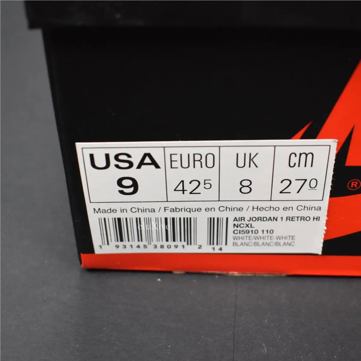 Nike shoes - Nike Air Jordan 1 - Air - CI5910-110 - White 15
