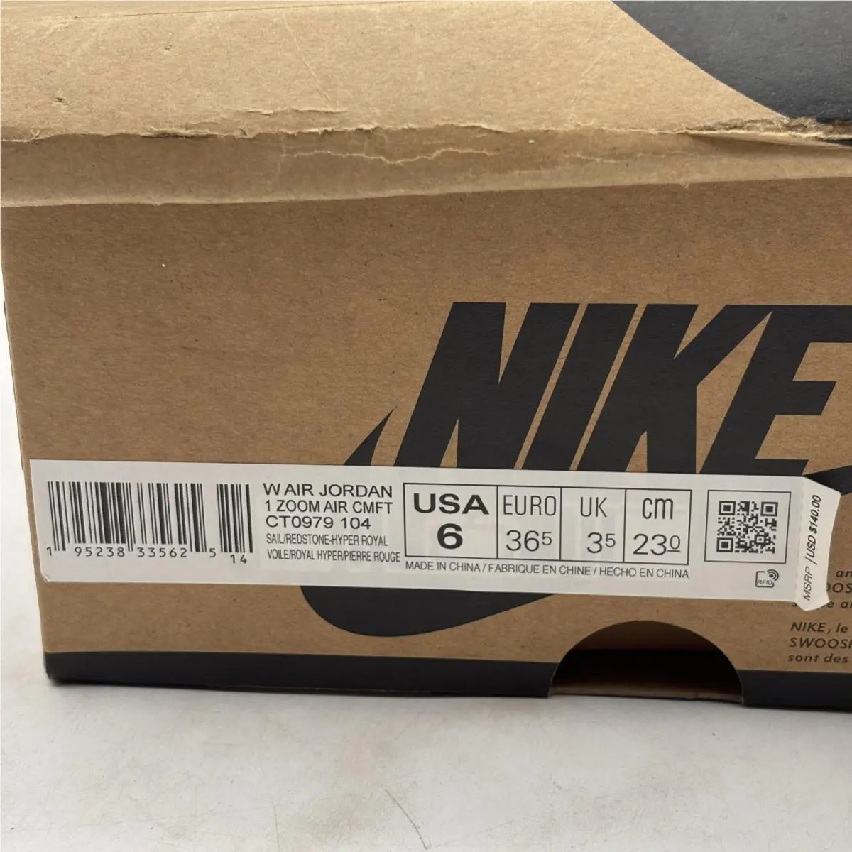 Nike shoes - Nike Air Jordan 1 Zoom Air CMFT - CT0979104 - Team Red (UPC: 195238335625) 7