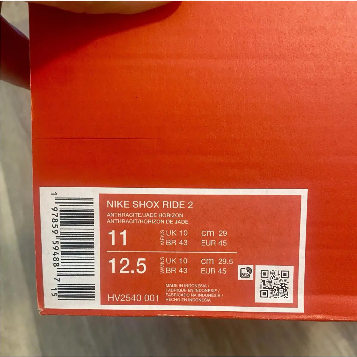 Nike shoes - Nike Shox Ride - Shox Ride - HV2540-001 - Anthracite / Jade Horizon / Iron Grey (UPC: 197859594887) 10