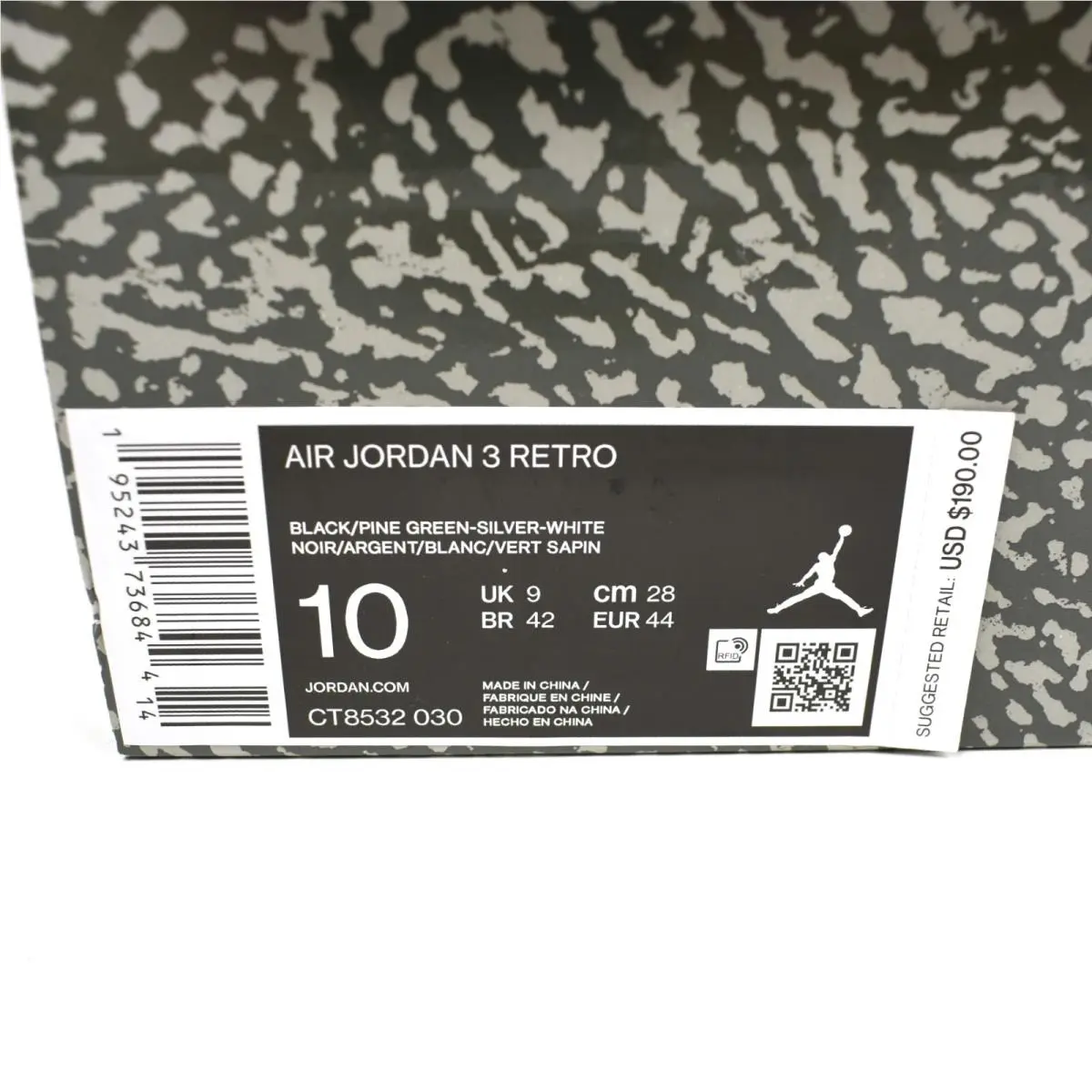 Nike shoes - Air Jordan 3 - Air - CT8532-030 - Black 10
