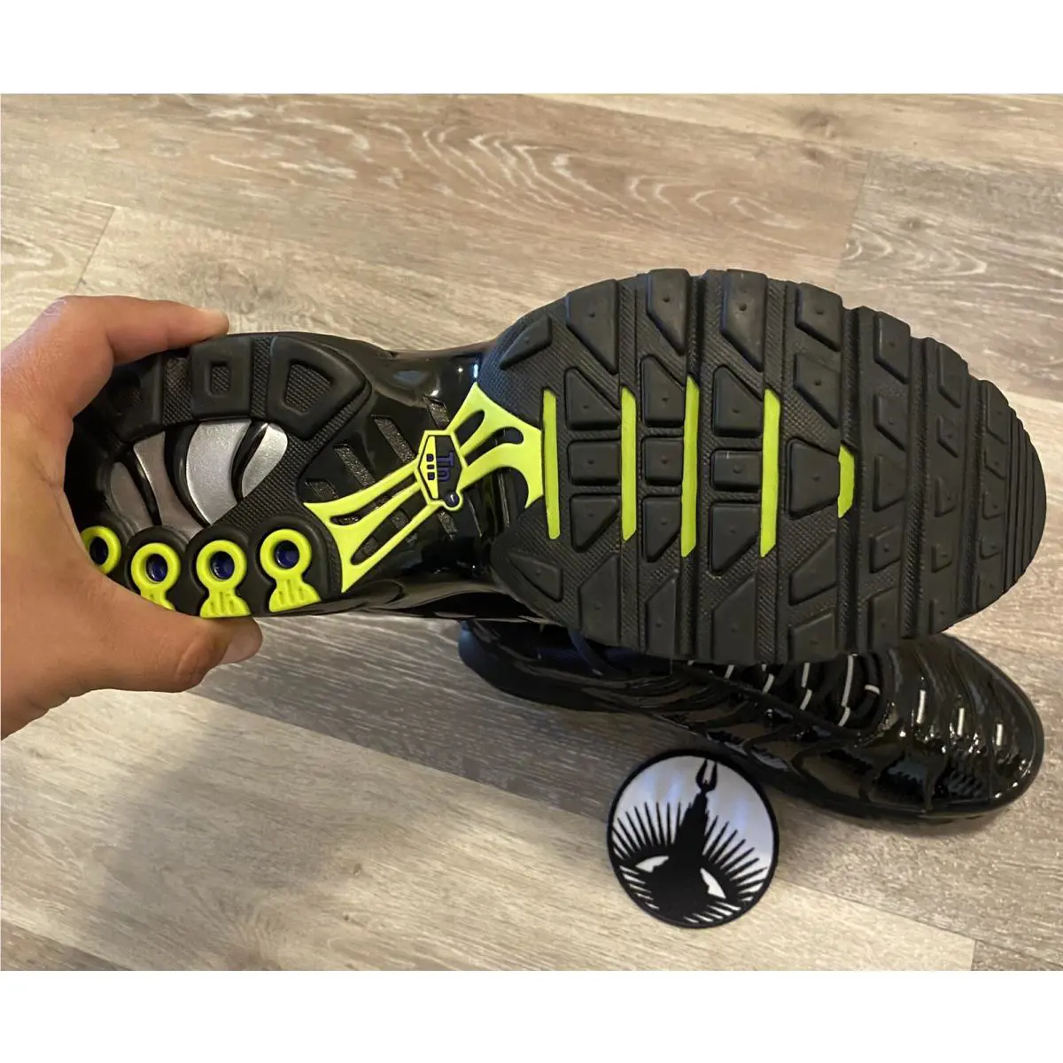 Nike shoes - Nike Air Max Plus - Air Max Plus - FJ2591-001 - Black/Volt/Concord/Metallic Silver (UPC: 197594391796) 9