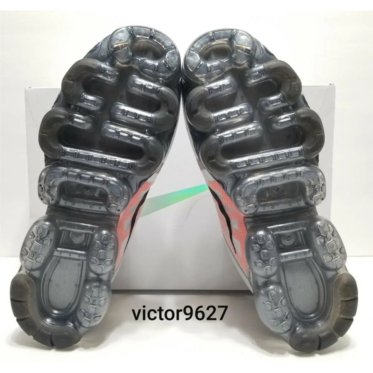 Nike shoes - Nike Air VaporMax 2019 Pure Platinum - AR6631 003 - Pure Platinum/Black/White/Orange (UPC: 886736118192) 8