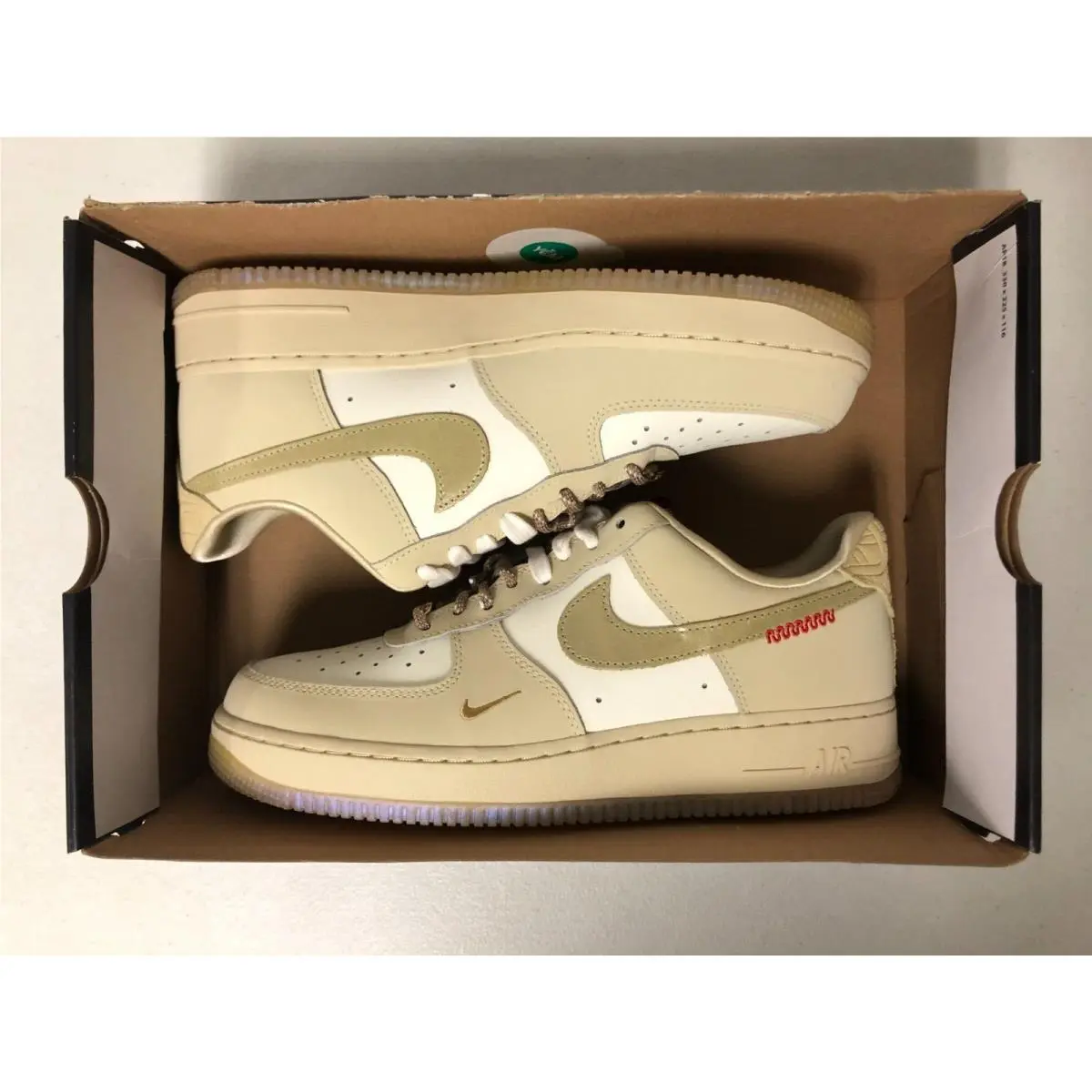 Nike shoes - Nike Air Force 1 `07 - HV5990-172 - Sail/Team Gold-Lt Khaki (UPC: 197860811355) 5