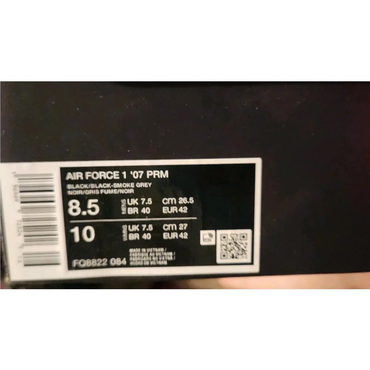 Nike shoes - Nike Air Force 1 - Air Force - FQ8822-084 - Black 3