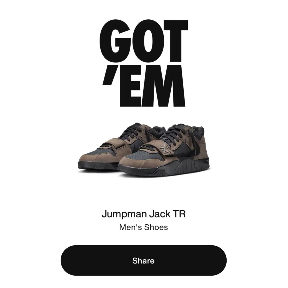 Nike shoes - Jordan Jumpman Jack - Jumpman Jack - FZ8117-204 - Black and Dark Mocha (UPC: 197600110809) 8