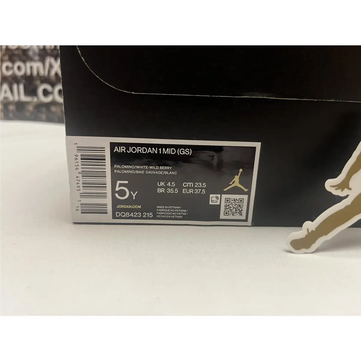 Nike shoes - Jordan Air 1 Mid GS - Brown (UPC: 196154474931) 7