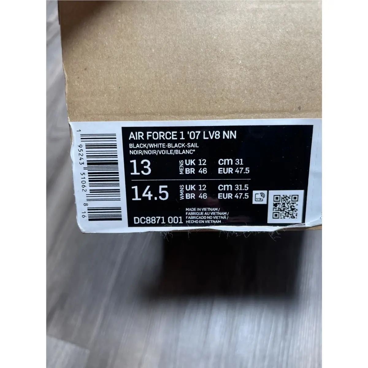 Nike shoes - Nike Air Force 1 - Air Force - DC8871-001 - Black (UPC: 0195243510529) 9