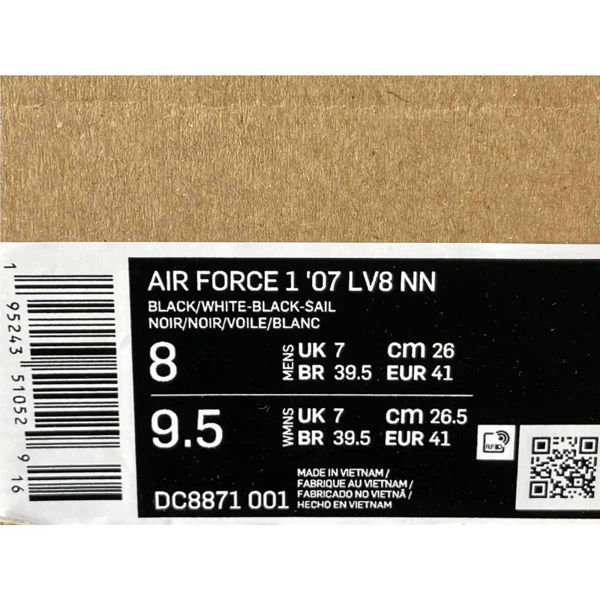 Nike shoes - Nike Air Force 1 - Air Force - DC8871-001 - Black (UPC: 0195243510529) 7