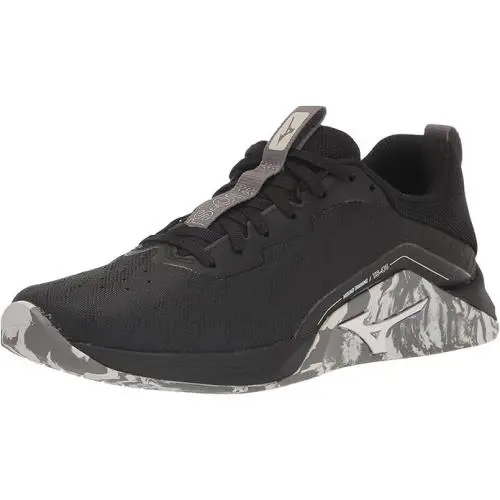 Mizuno Men`s 7.5 M (women`s 9) TS-01 Training Shoe in Black/white Men`s 7.5 M Women`s 9 TS-01 Training Shoe in Black/white