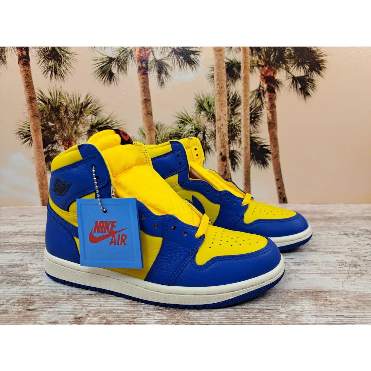 Nike shoes - Nike Air Jordan 1 - Air - FD2596700 - Blue and Yellow 0