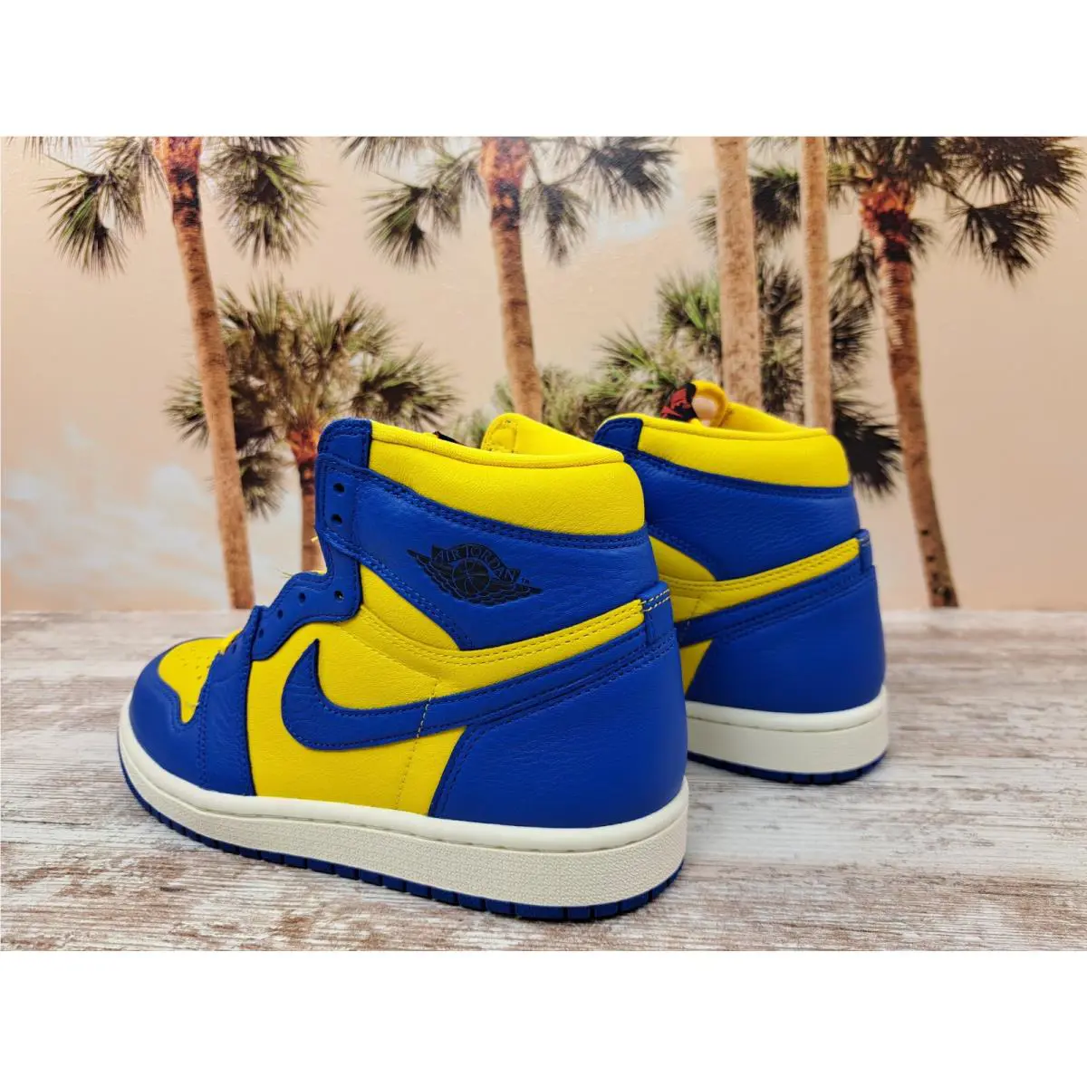 Nike shoes - Nike Air Jordan 1 - Air - FD2596700 - Blue and Yellow 4