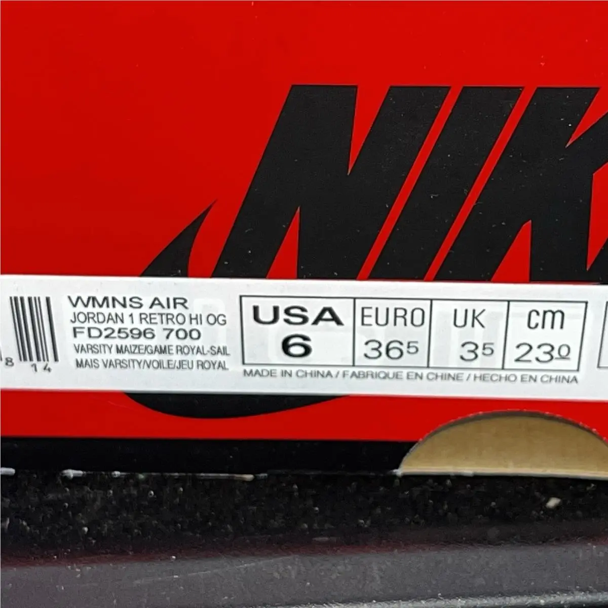 Nike shoes - Nike Air Jordan 1 - Air - FD2596700 - Blue and Yellow 6