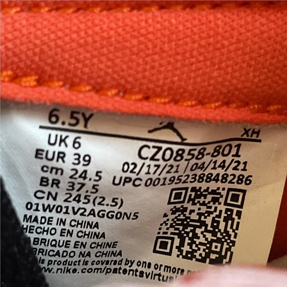 Nike shoes - CZ0858-801 - CZ0858-801 - Orange White 10