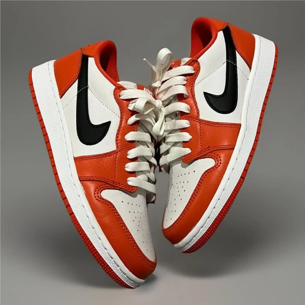 Nike Air Jordan 1 Low OG CZ0858-801 Starfish Orange White Shoes Size 4Y 5.5W