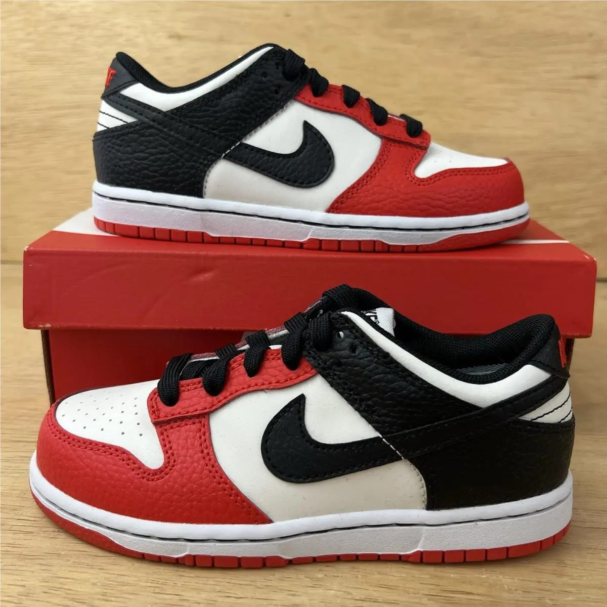 Nba × Nike Dunk Low Emb PS ‘75th Anniversary - Bulls’ DC9564-100 Size 13C