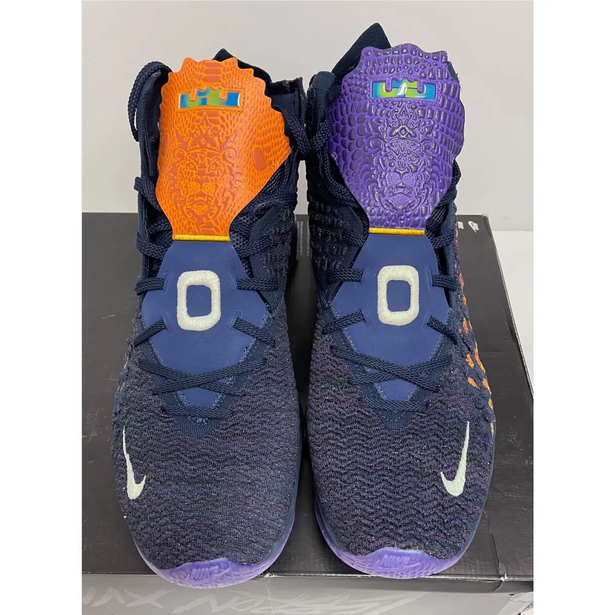Nike shoes - Nike LeBron 17 Monstarscd - LeBron Monstarscd - CD5050 400 - NAVY HEATHER/MULTI-COLOR-BLACK (UPC: 193655923678) 2