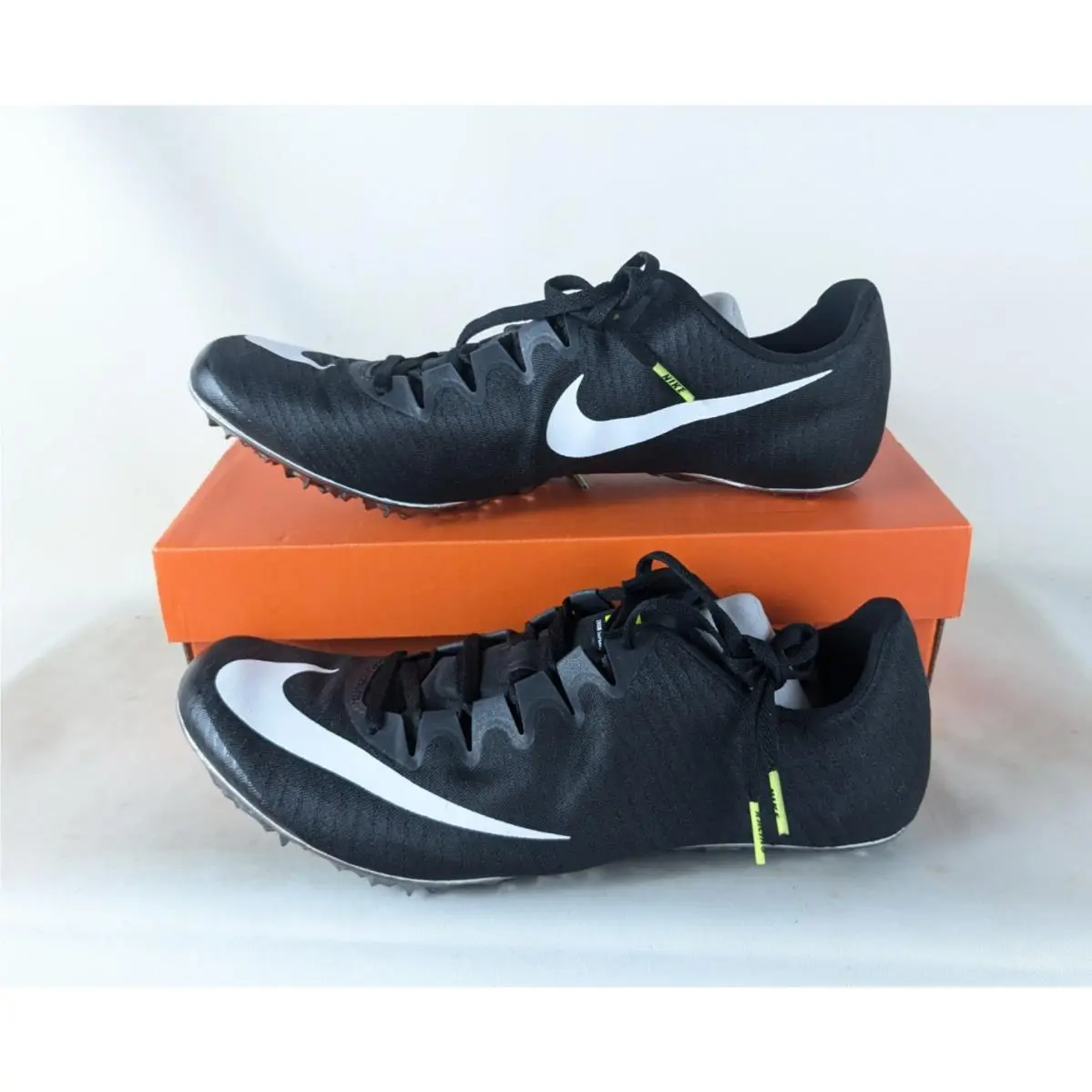 Zoom Superfly Elite Track Spikes Mens Size 12.5 Black/white 835996-017 by Nike