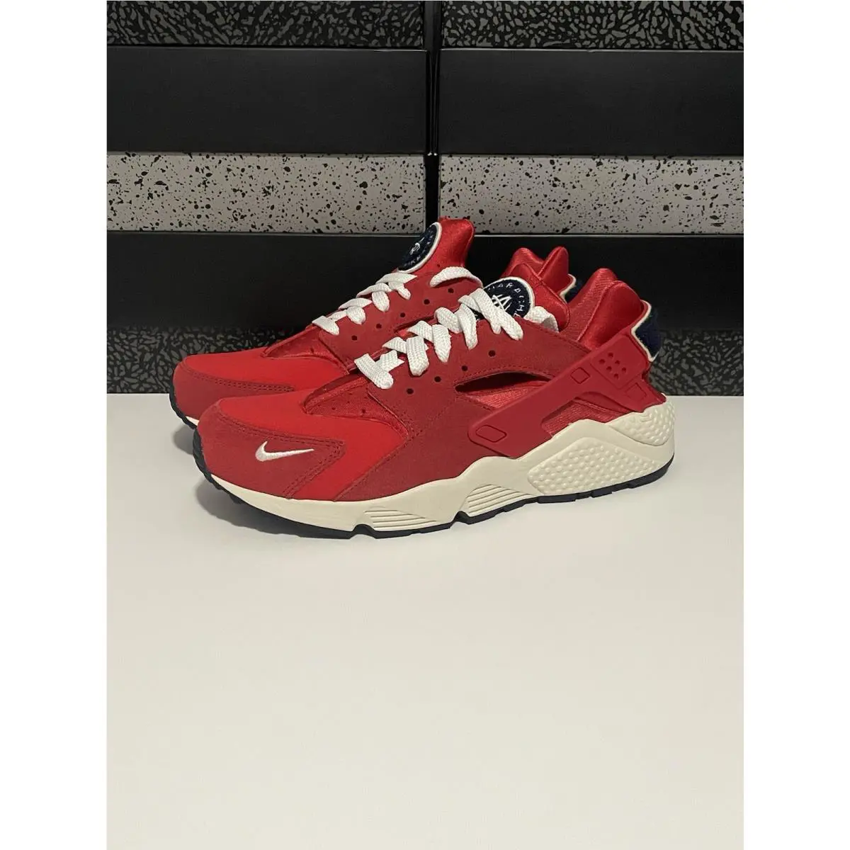 Nike shoes - Nike Air Huarache Run PRM - 704830-602 - University Red/Sail (UPC: 0884751975455) 0