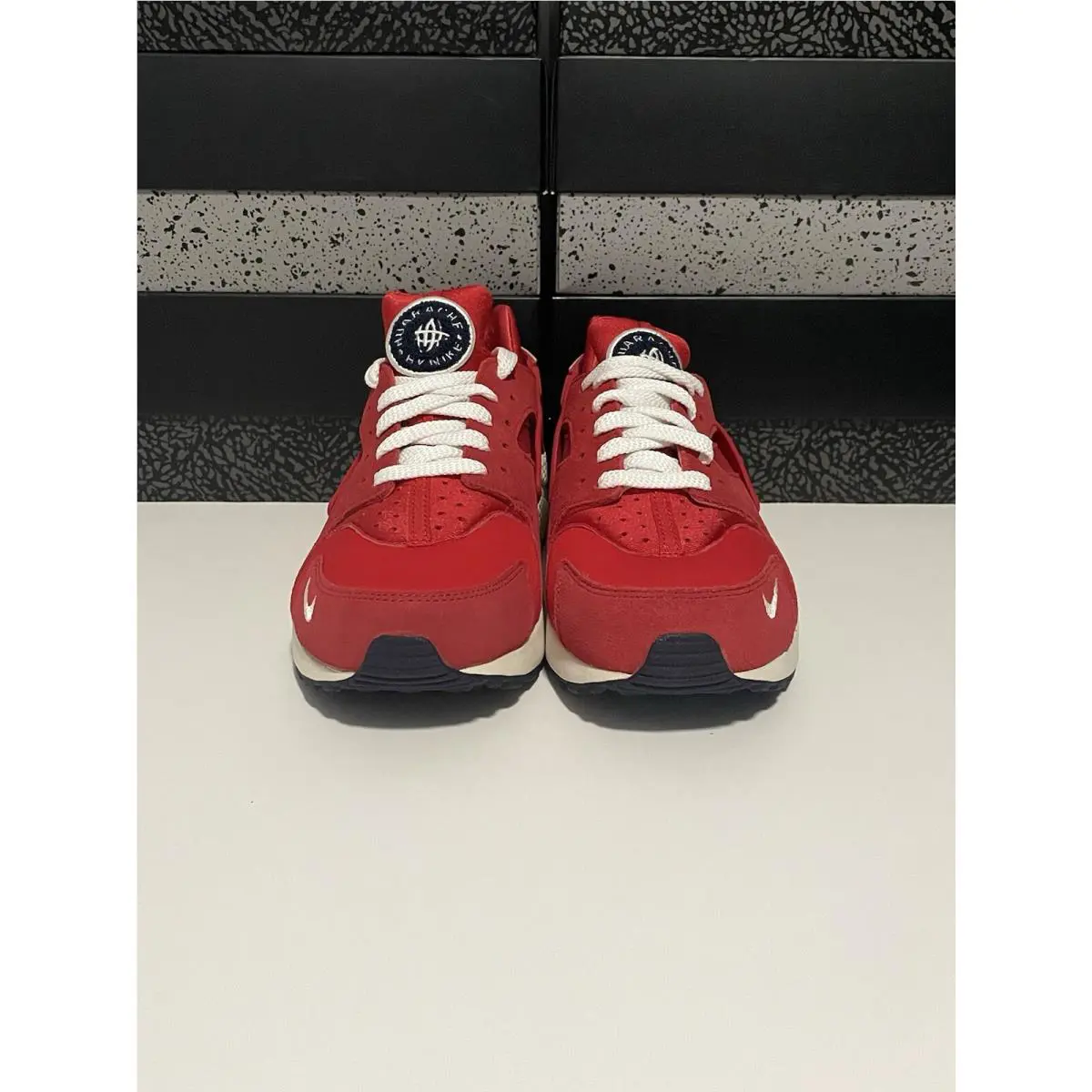 Nike shoes - Nike Air Huarache Run PRM - 704830-602 - University Red/Sail (UPC: 0884751975455) 1