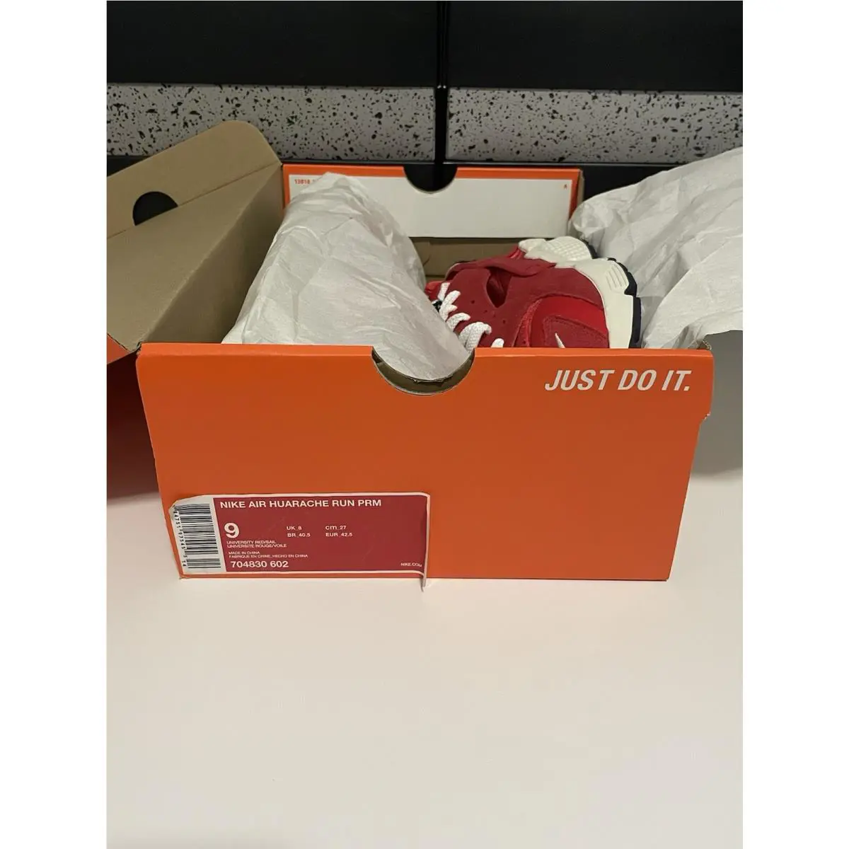 Nike shoes - Nike Air Huarache Run PRM - 704830-602 - University Red/Sail (UPC: 0884751975455) 5