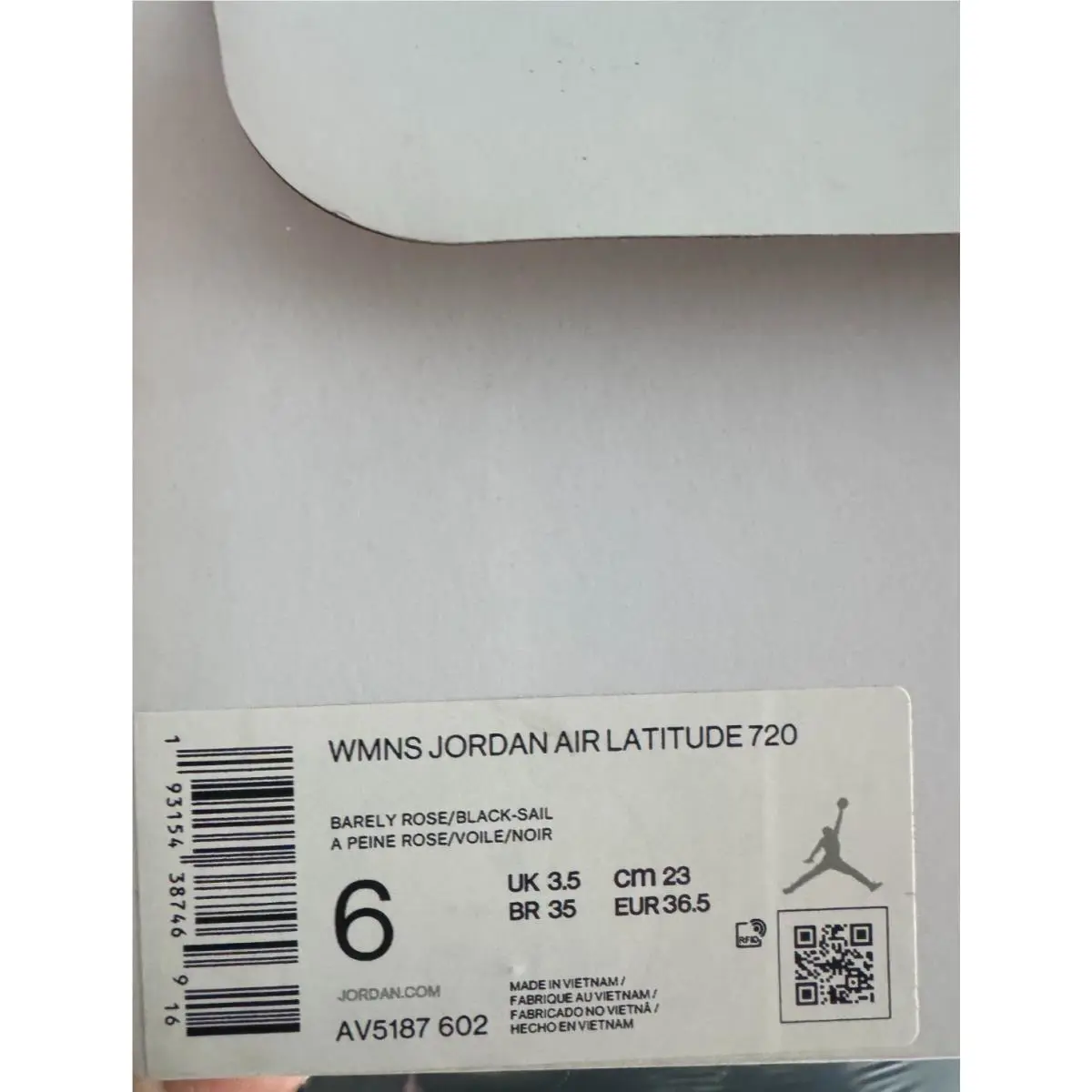 Nike shoes - Jordan Latitude 720 - Latitude - AV5187-602 - Barely Rose/Sail/Atmosphere Grey/Black 5