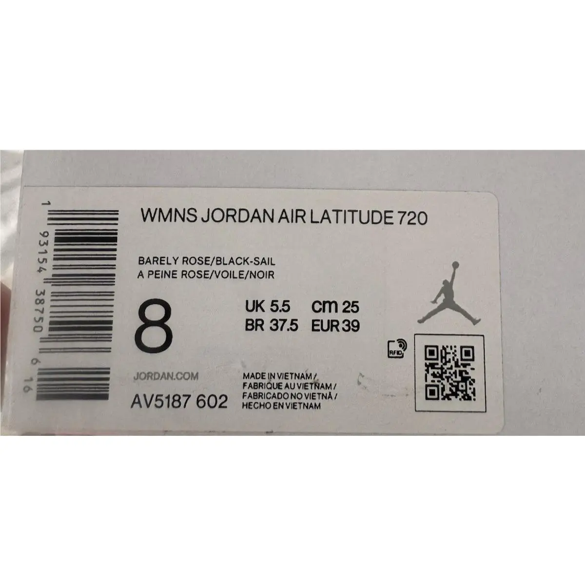 Nike shoes - Jordan Latitude 720 - Latitude - AV5187 602 - Barely Rose/Sail/Atmosphere Grey/Black 5