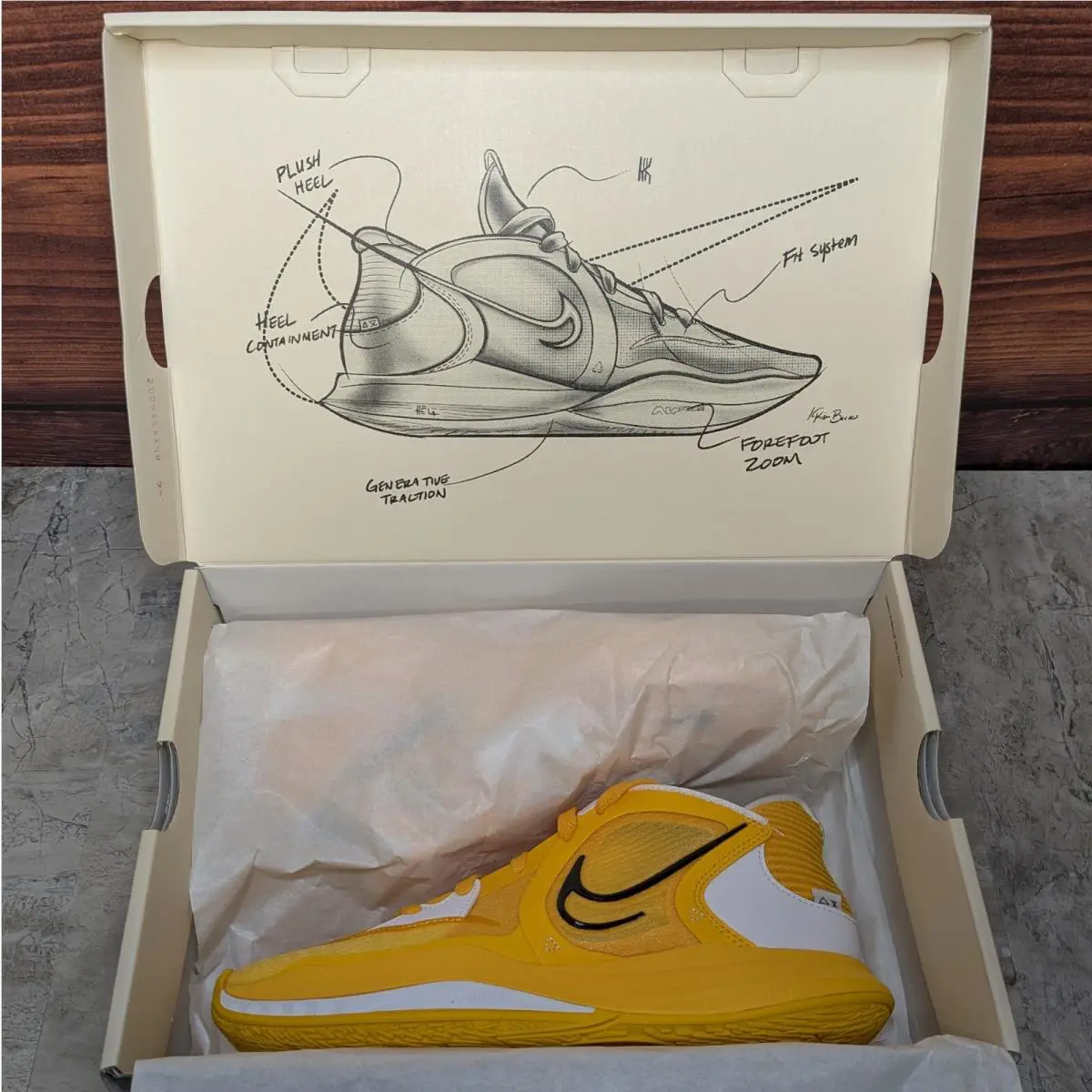 Nike shoes - Nike Kyrie Low 5 - Kyrie Low - DX6651-701 - Yellow (UPC: 196149862262) 8