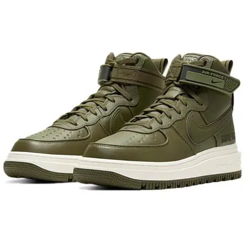 Nike Air Force 1 Gtx Boot Men`s Size 12 Medium Olive/seal Brown-sail CT2815-201 - Green
