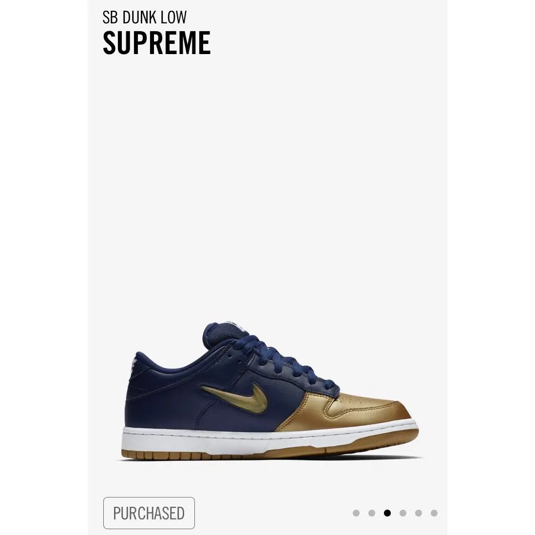 Nike shoes - Nike Sb Dunk Low - Dunk Low - Blue, Manufacturer: Navy/Gold 3