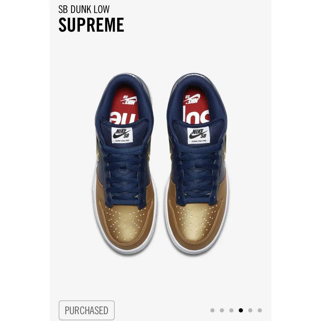 Nike shoes - Nike Sb Dunk Low - Dunk Low - Blue, Manufacturer: Navy/Gold 4