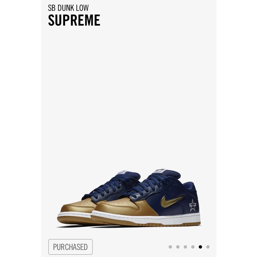 Nike shoes - Nike Sb Dunk Low - Dunk Low - Blue, Manufacturer: Navy/Gold 6