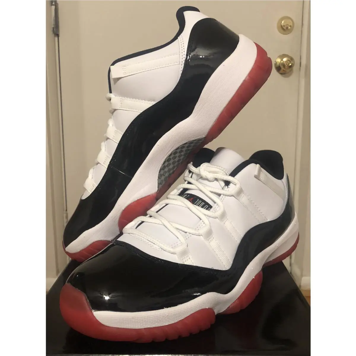 Nike shoes - Jordan 11 - AV2187 - White/University Red-Black 1