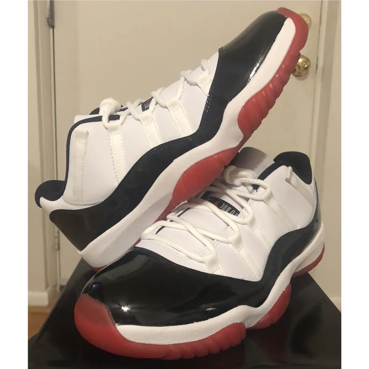 Nike shoes - Jordan 11 - AV2187 - White/University Red-Black 2