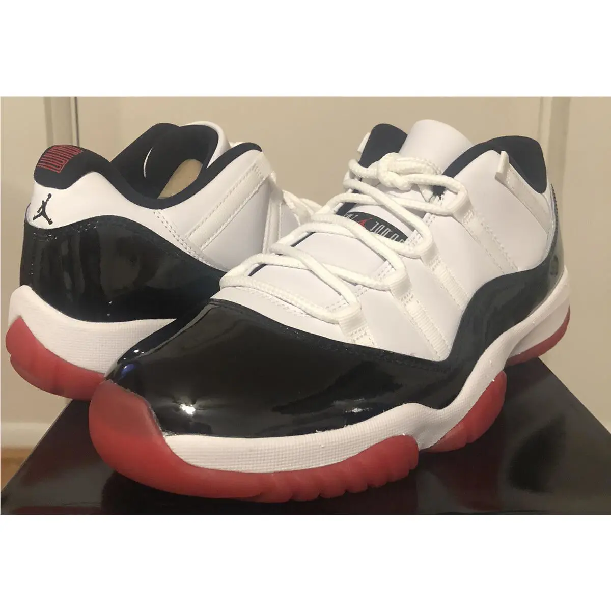 Nike shoes - Jordan 11 - AV2187 - White/University Red-Black 3